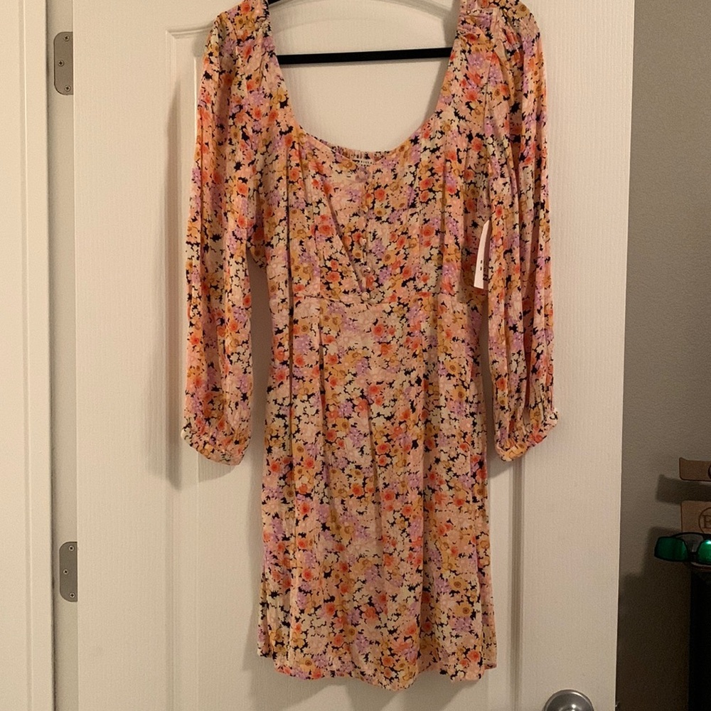 NEW billabong long sleeve dress